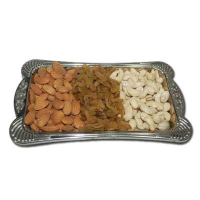 "Dryfruit Thali - RD500-code 012 - Click here to View more details about this Product